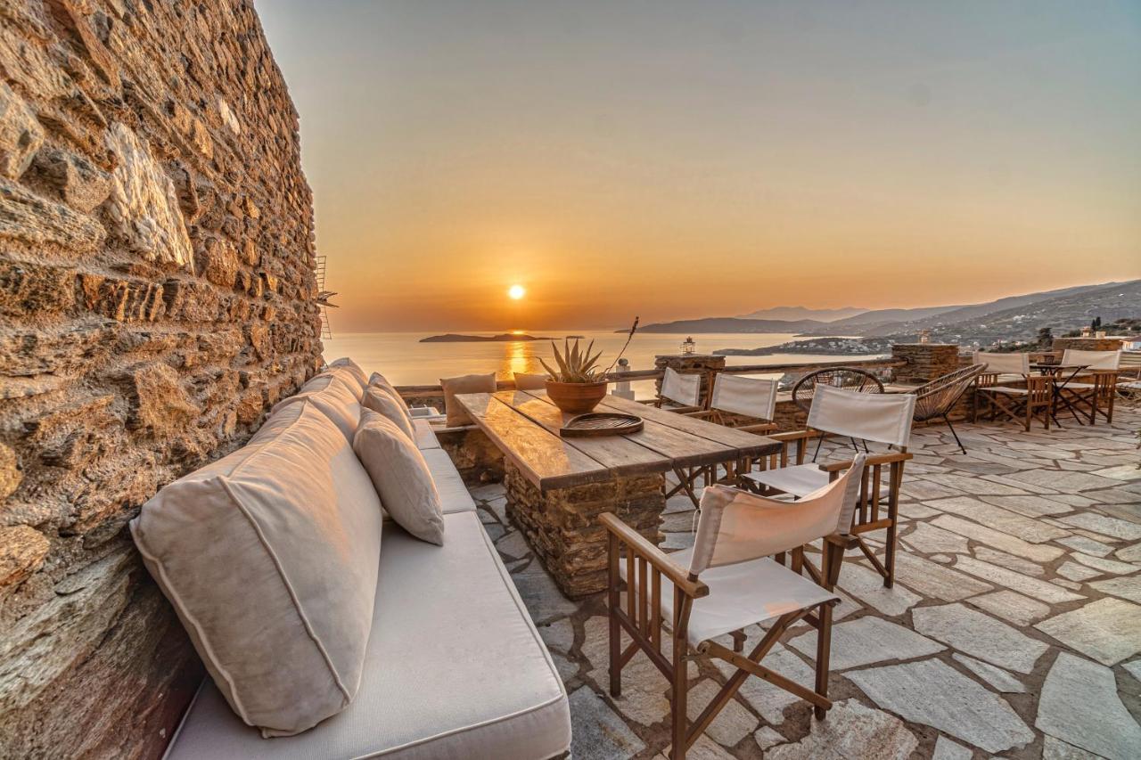 Irida Villa - Sea & Sunset Flats By Explore Andros Баці Екстер'єр фото