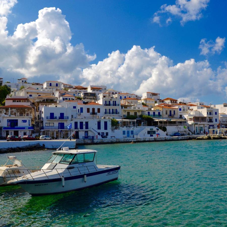 Irida Villa - Sea & Sunset Flats By Explore Andros Баці Екстер'єр фото